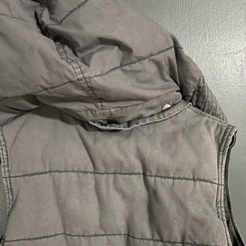 Mossimo women vest with removable hood gray size L
